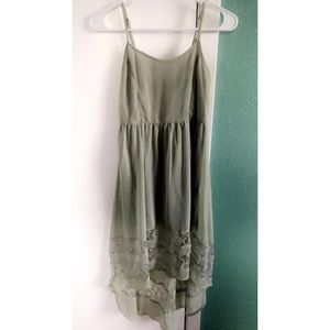 Thin light Green Lacey dress